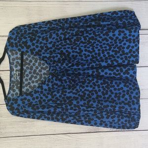 Ava & Viv balloon sleeve blouse with bow size 1X NWT